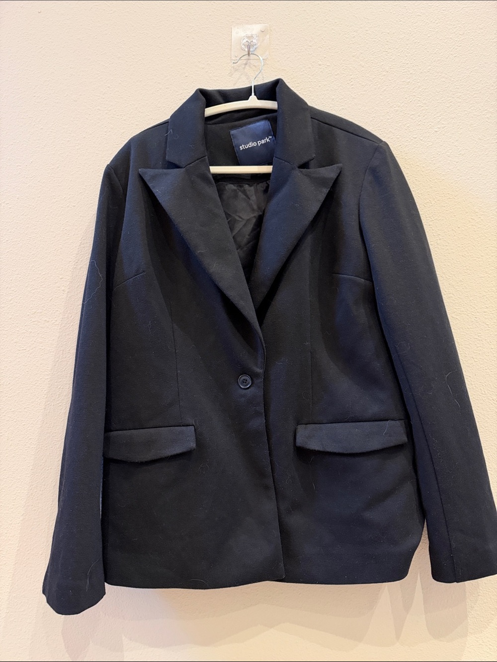 Studio Park Black Single-Button Blazer Jacket